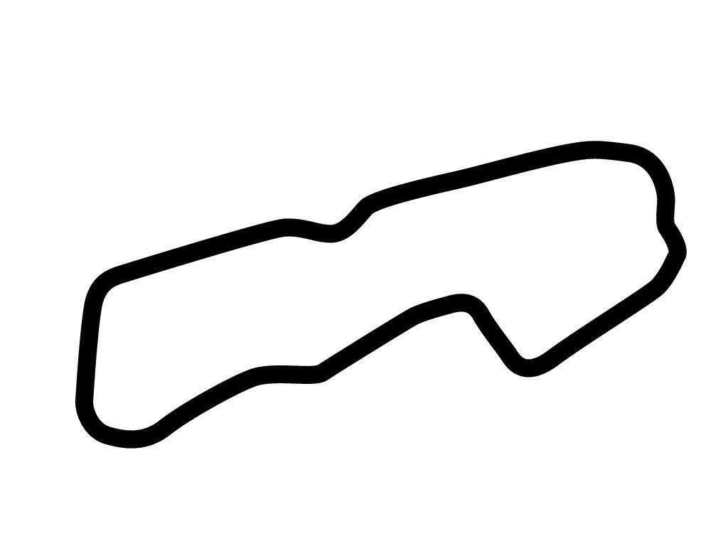 Race Track Decal Buttonwillow Raceway Track Outline Decal - Vinyl ...