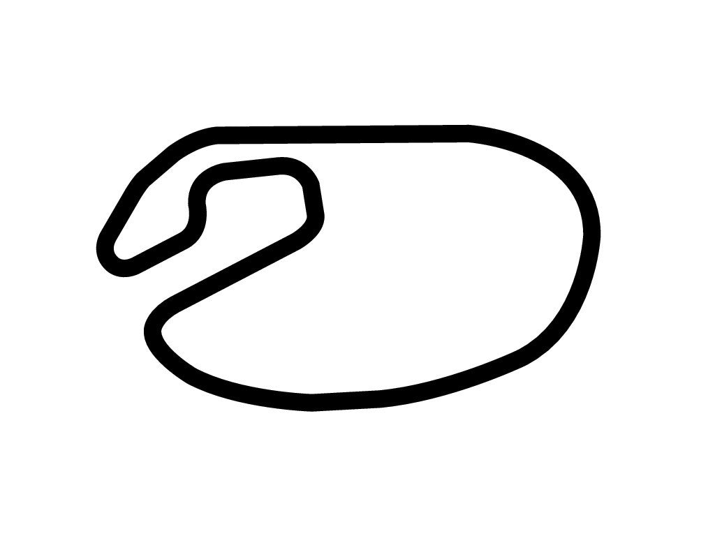 Iowa Speedway Road Course Decal Sticker